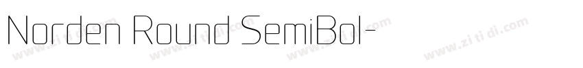 Norden Round SemiBol字体转换 Norden Round SemiBol字体转换